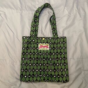 Green Halloween shoppers tote big bud press limited edition nwot